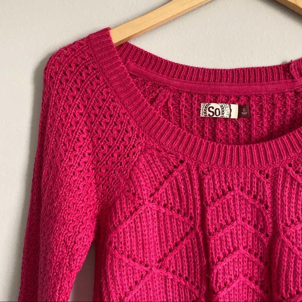 SO hot pink sweater